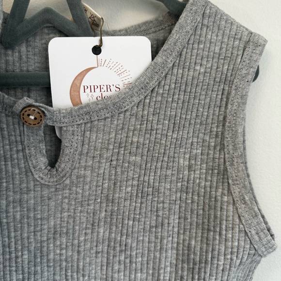 Pipers closet shorts and tank toddler girl set - Picture 2 of 4